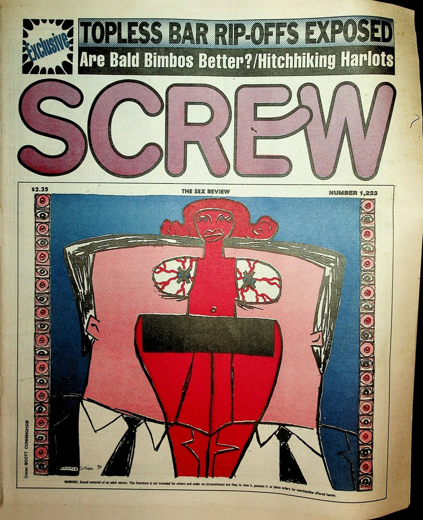 Screw Newspaper Topless Bar Rip-Offs Exposed #1223 August 10, 1992 022220lm-ep