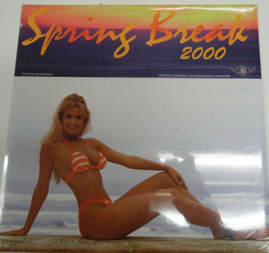 Unbranded Spring Break Wall Calendar 2000 12" x 12" Panama City Beach 022219lm-ep