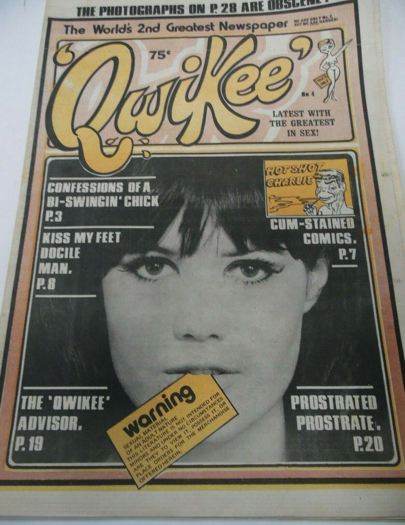 Qwikee Newspaper Bi-Swingin' Chick #4 1971 112019lm-ep