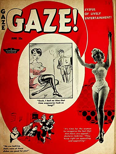 Gaze Humorama Adult Magazine Women & Jokes/Lauri Summers June 1958