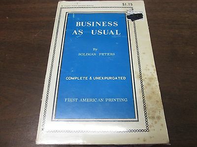 Business As Usual Soliman Peters Adult Paperback Book 070715amp