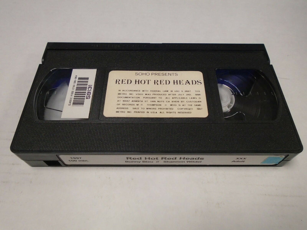 Red Hot Red Heads Bunny Bleu Shannon Wildel 1997 100mins Adult VHS 032719AMP2