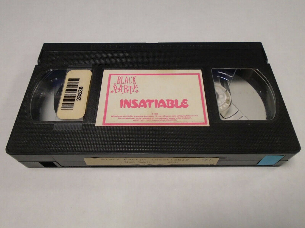 Insatiable Black Models Black Party 1990 Adult VHS 030519AMP2