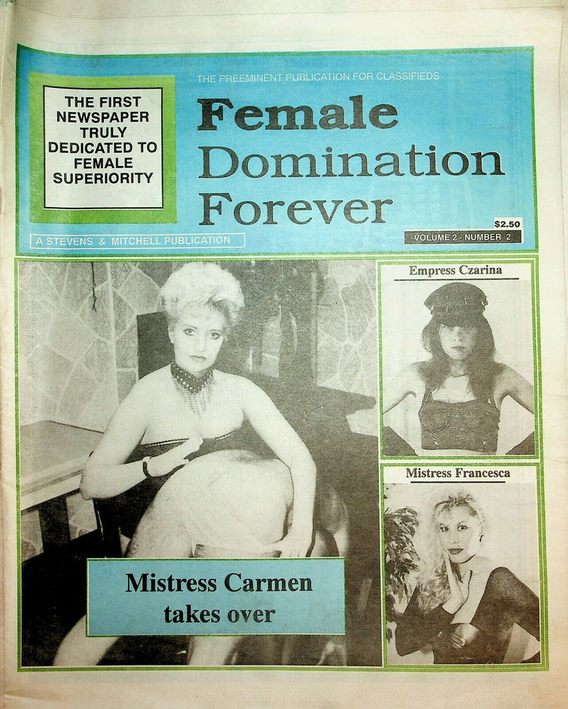 Female Domination Forever Newspaper Mistress Carmen vol.2 #2 1994 022720lm-ep