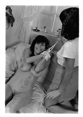 Adult Photo 1990s B&W 5x7 Bondage Lesbian Ashley Renee Bound & Tickled 314yd