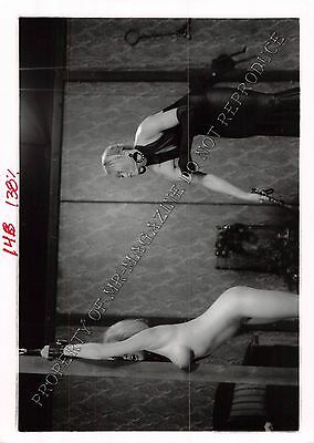 Adult 1990s B&W Photo 5x7 Bondage Beautiful Blonde Lesbian Bound & Whipped 8PL