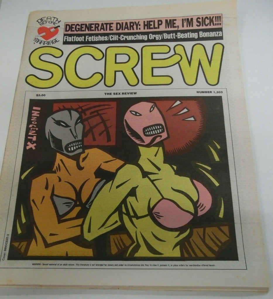 Screw Newspaper Clit - Crunching Orgy #1303 February 21, 1994 121719lm-ep2