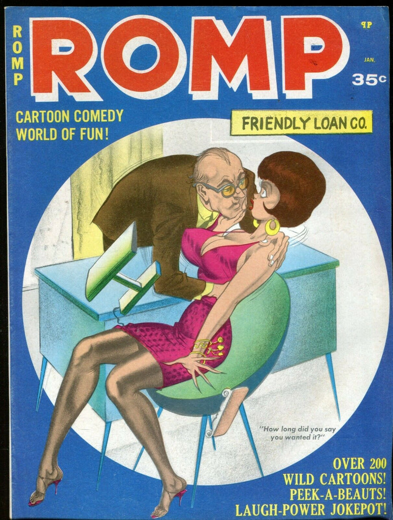 Romp Magazine Cartoons And Beauties January 1971 072219lm-ep