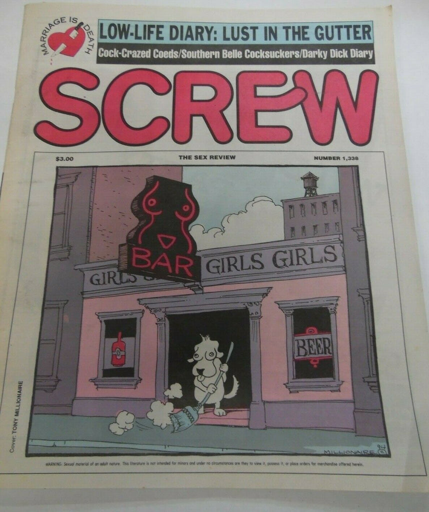 Screw Newspaper Cock-Crazed Coeds #1338 October 24, 1994 120919lm-ep