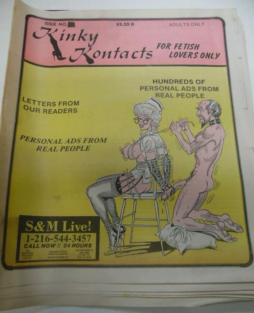 Kinky Kontacts Newspaper For Fetish Lovers #20 1990's 120619lm-ep2