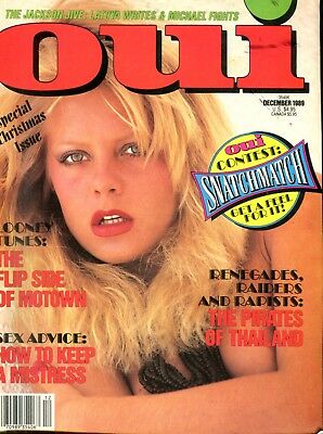 Oui Magazine Cover Girl Ginger December 1989 Christmas Issue 010218lm-ep