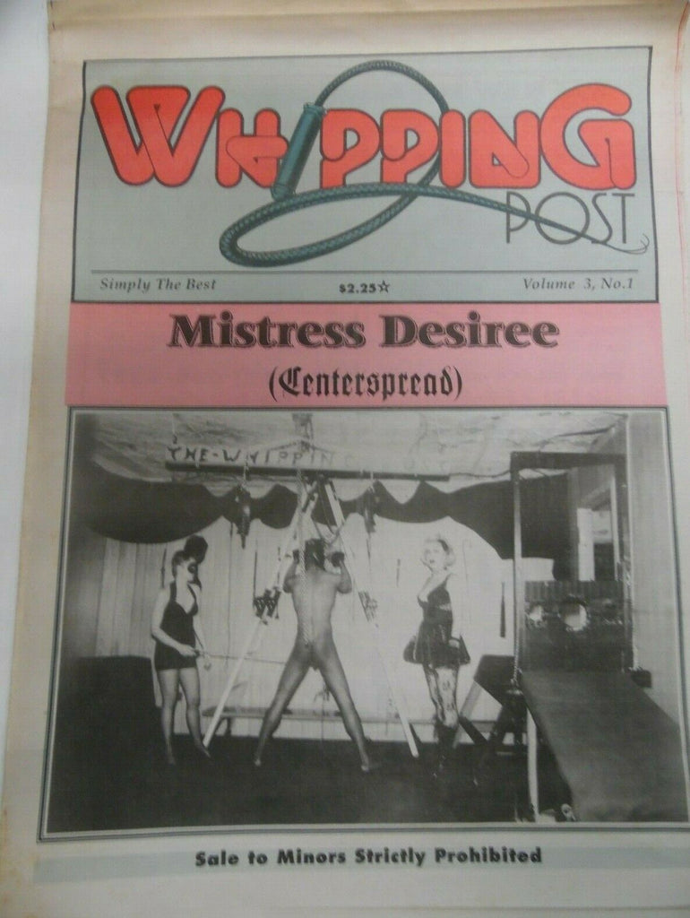 Whipping Post Newspaper Mistress Desiree vol.3 #1 1990's 120719lm-ep