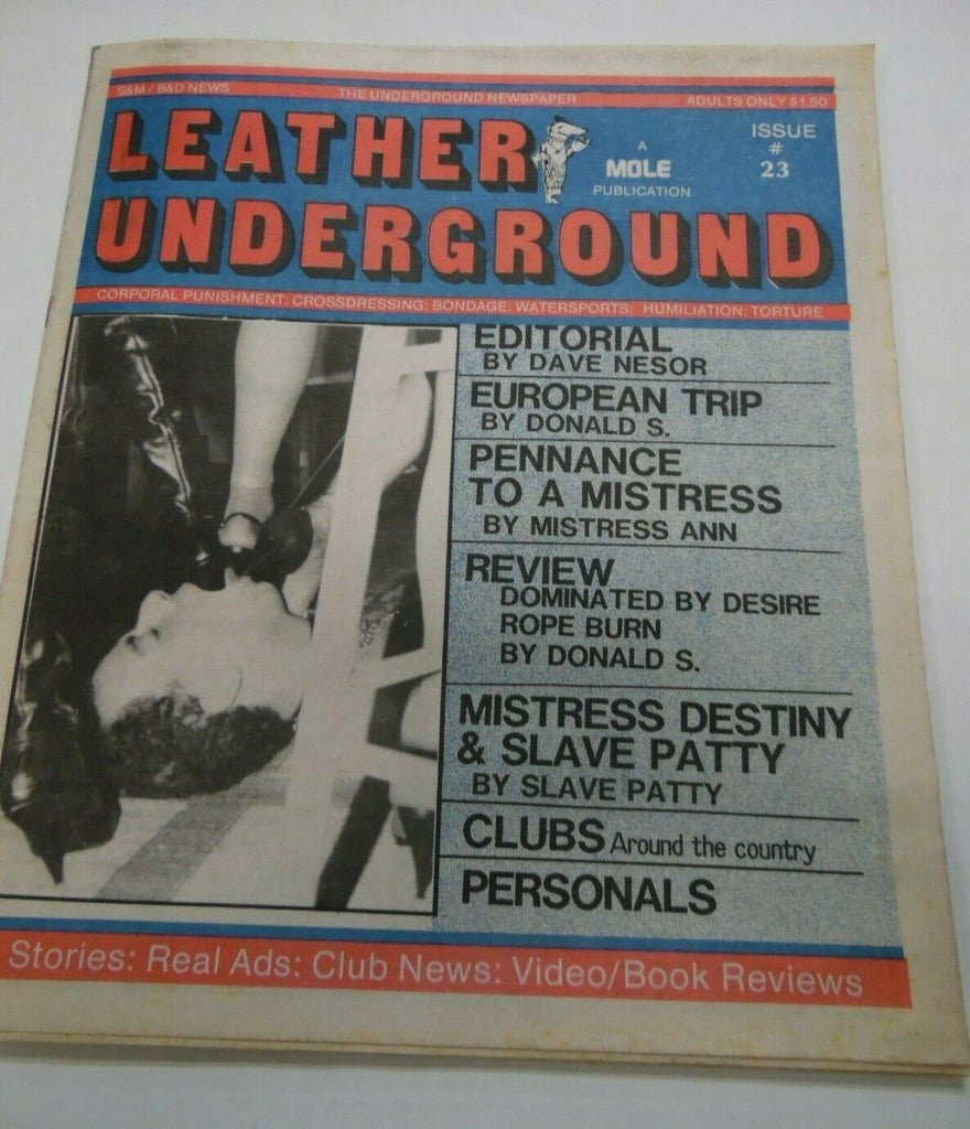 Leather Underground Newspaper Mistress Destiny #23 012920lm-ep2