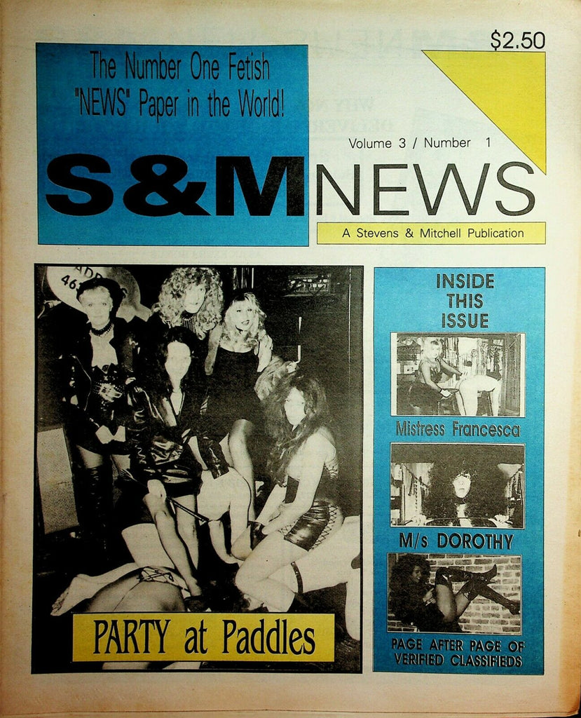 S & M News Newspaper Party At Paddles vol.3 #1 1994 030320lm-ep