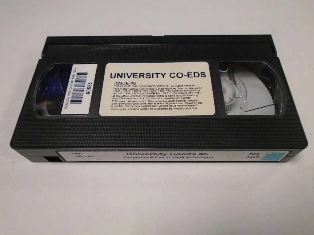 University Co-Eds Issue #5 Tangerine Eve 1997 100mins Adult VHS 030419AMP2