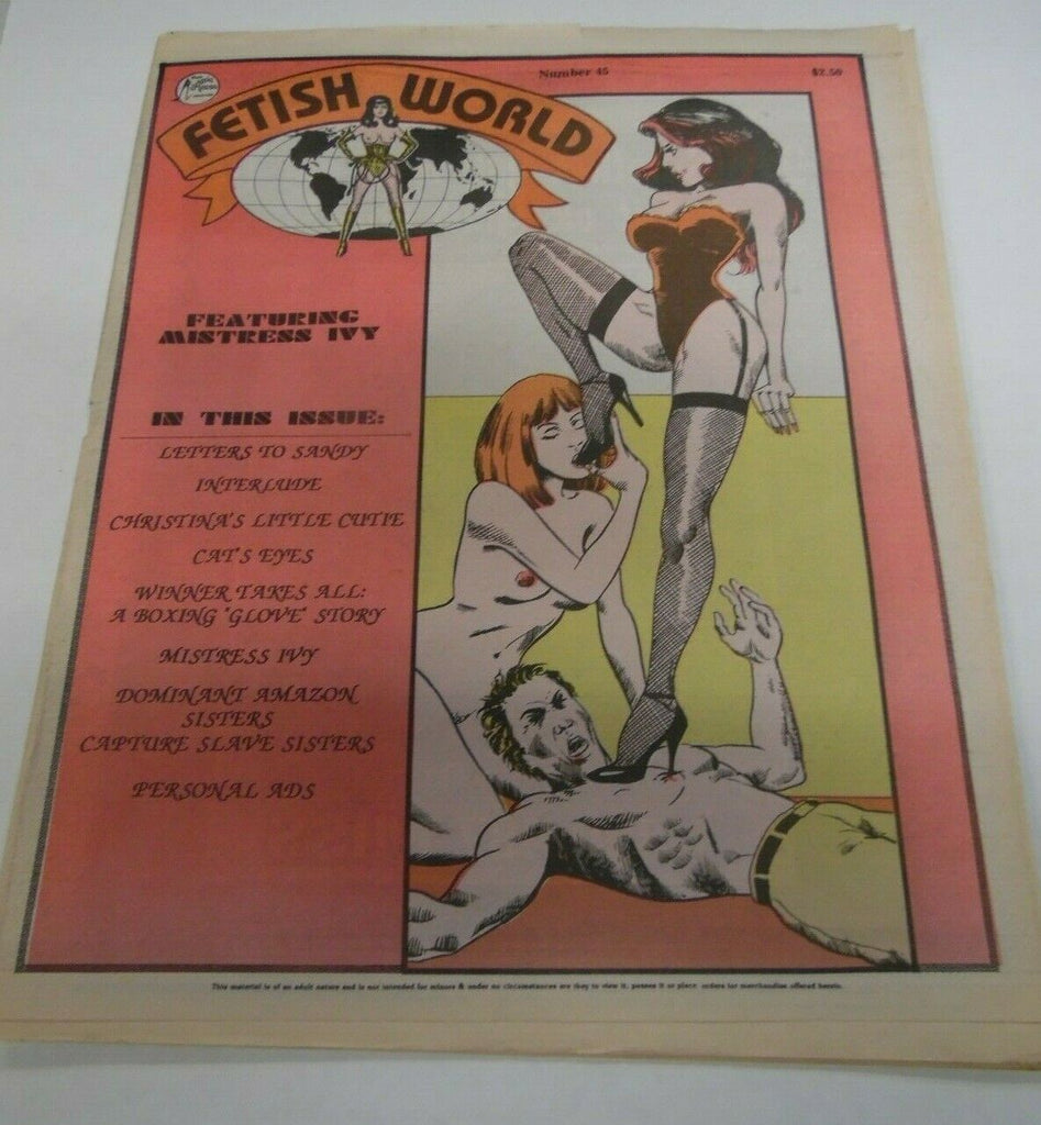 Fetish World Newspaper Mistress Ivy #45 1993 121719lm-ep2