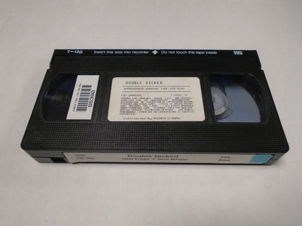Double Dicked Nikki Knight Rene Morgan 1990 120mins Adult VHS 031419AMP2