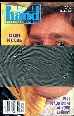 First Hand Gay Digest Secret Sex Club October 1991 new/sealed 082918lm-ep