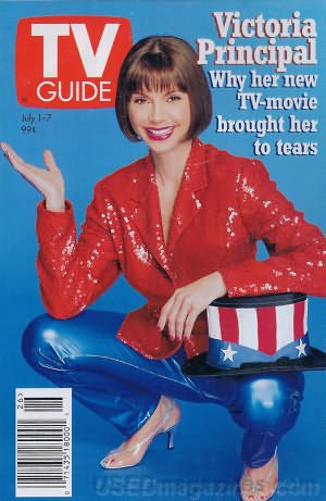 TV Guide July 1-7, 1995 (Victoria Principal: Why Her New TV-Movie Brought Her To Tears; Frasier's Dan Butler: The Skirt-Chasing Sportscaster Get Raves In a One-Man Stage Show About Being Gay, Volume 43, No. 26, Issue #2205)