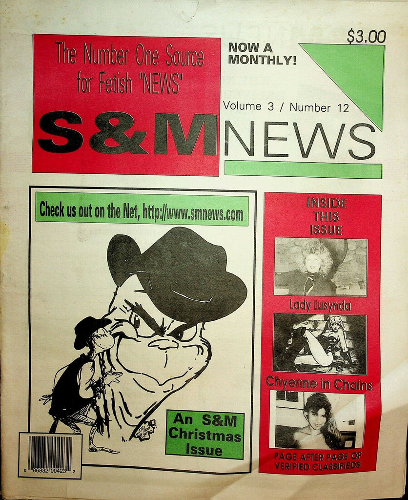 S & M News Lady Lusynda vol.3 #12 1996 Christmas Issue 022220lm-ep