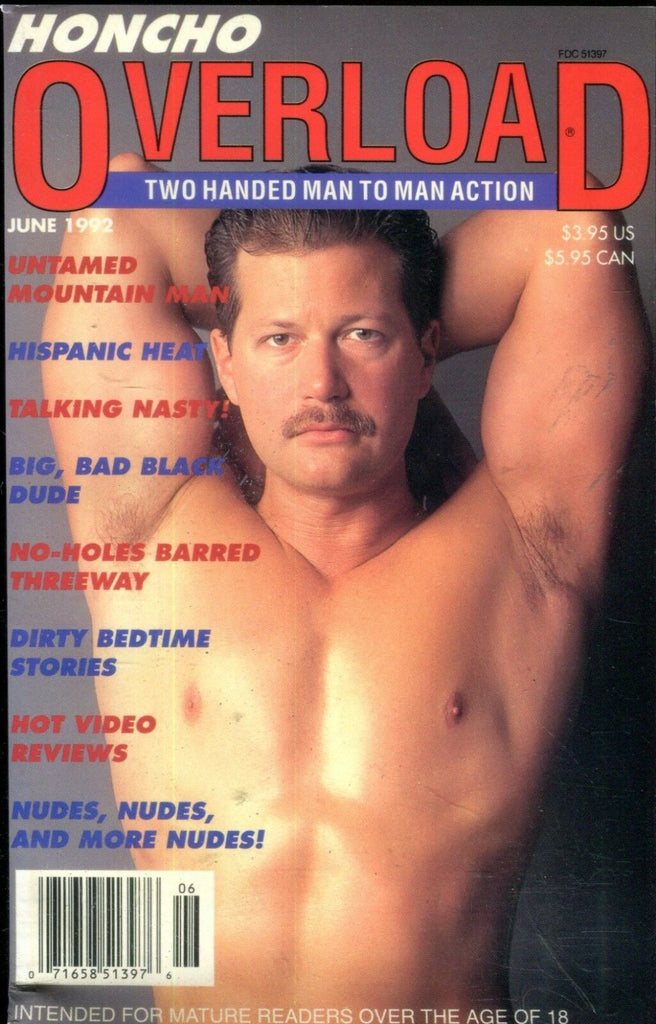 Honcho Overload Gay Magazine Hispanic Heat June 1992 112818lm-ep