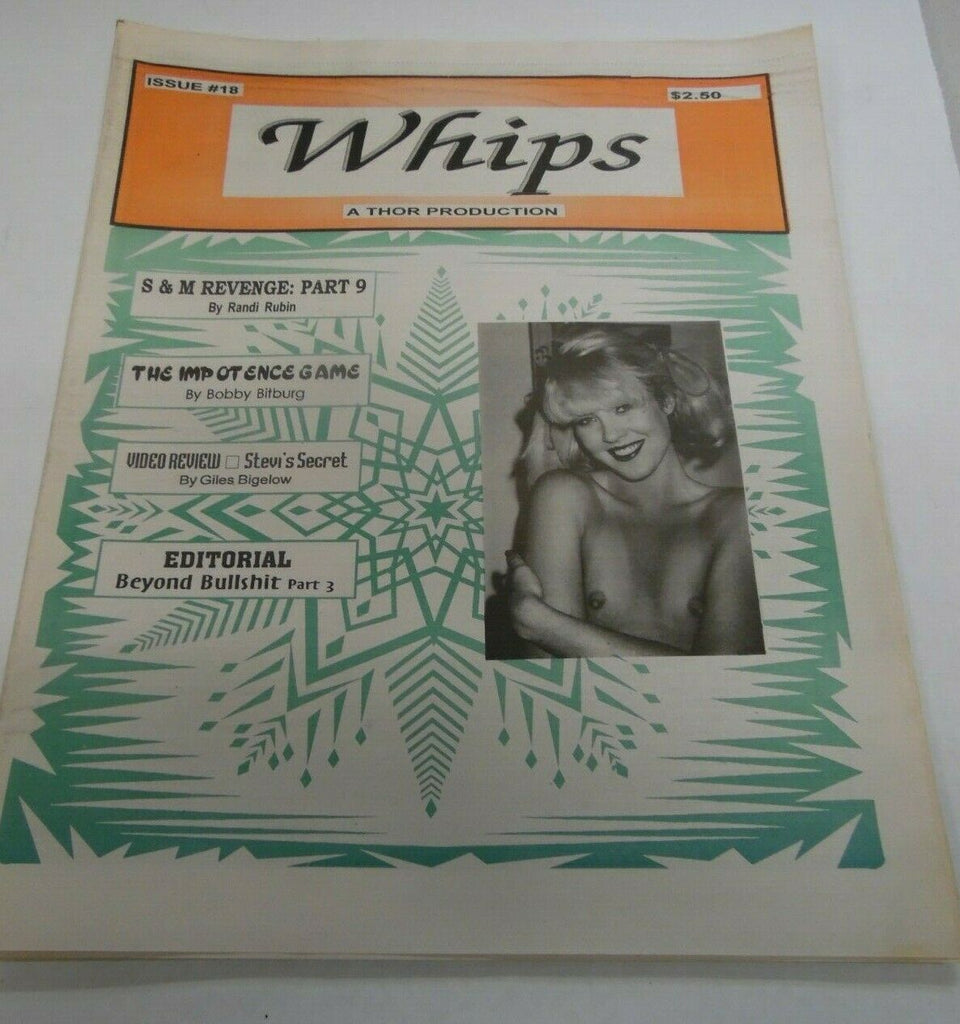 Whips Fetish Magazine The Impotence Game #18 1990's 121719lm-ep