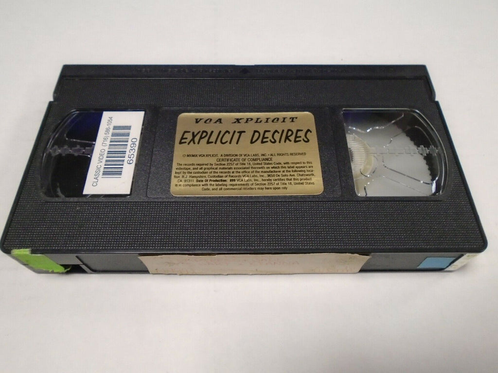 Explicit Desires Temptress TJ Hart 1999 112mins Adult VHS 022519AMP2