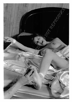 Adult 1990s B&W Photo 5x7 Bondage Ashley Renee Tied Up Feet Tickled Fetish 21JS