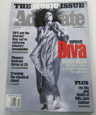 Advocate Gay Adult Magazine Diana Ross May 1999 vg 101814lm-ep
