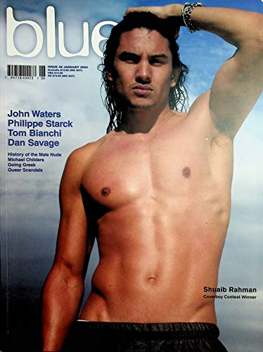 (Not Only) Blue Gay Magazine Cover Guy Shuaib Rahman / John Waters #48 January 2004