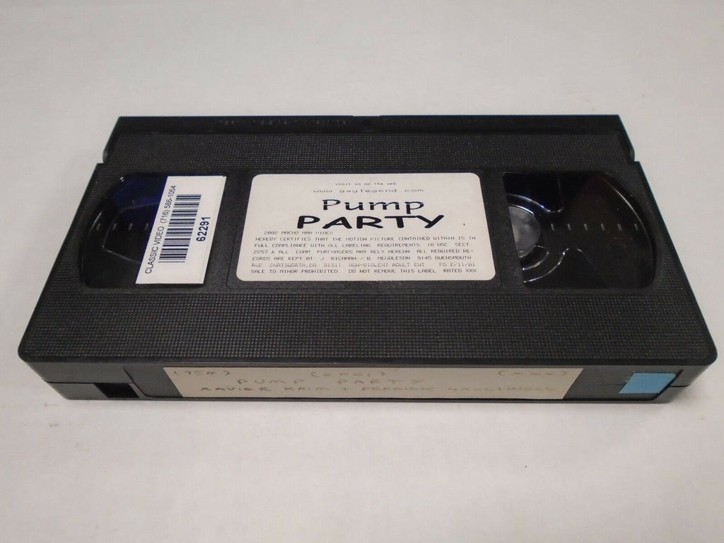 Pump Party Xavier Kaim Derrick Halliwell 75mins 2001 Adult VHS 012319AMP2