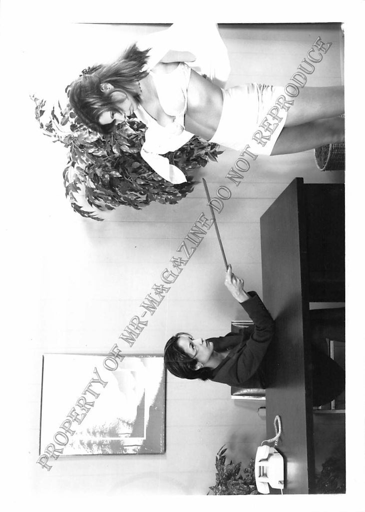 Adult Photo 1990s B&W 5x7 Bondage Ashley Renee Being Told to Undress 86EI