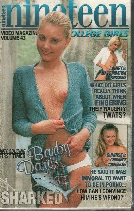 Nineteen Video Magazine 43 College Girls Lainey Barby Dare Adult VHS 061419AMP2