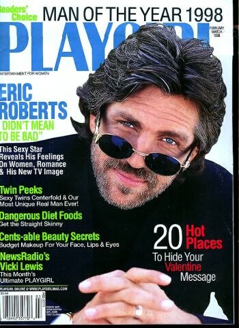 Playgirl Magazine February/March 1998 : Eric Roberts; sexy twins in the centerfold!