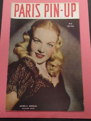 Paris Pin-Up Adult French Magazine Angela Greene #5 1950's vg 121815lm-ep