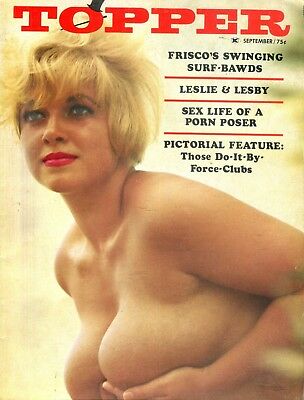 Topper Busty Magazine Leslie & Lesby September 1970 110618lm-ep