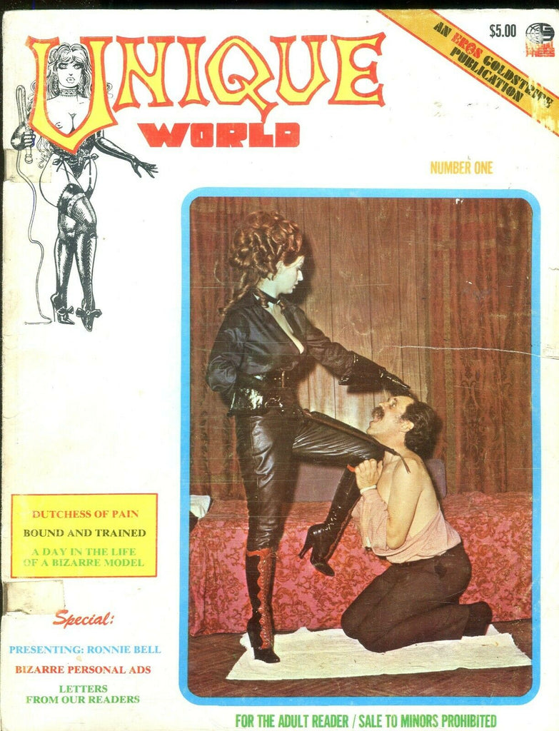 Unique World Fetish Magazine Ronnie Bell #1 1971 Eros 111919lm-ep