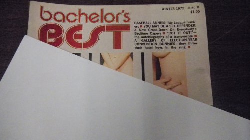 Bachelor's Best Busty Adult Magazine Winter 1972 Baseball Annies