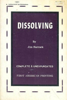 Dissolving Adult Novel by Jim Harrack 1967 1st Printing 031318lm-ep3
