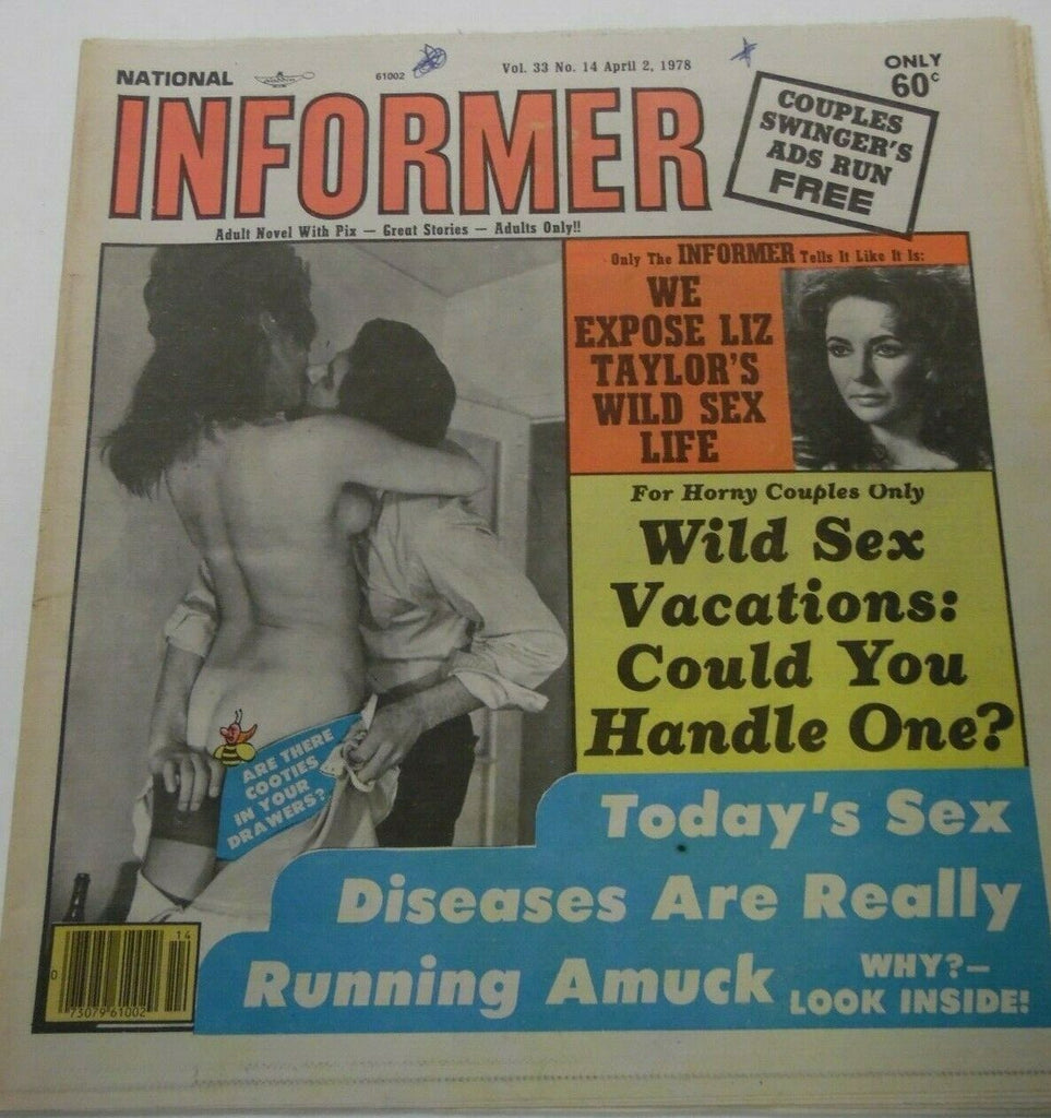 National Informer Newspaper Liz Taylor's Sex Life April 2, 1978 112019lm-ep - Used