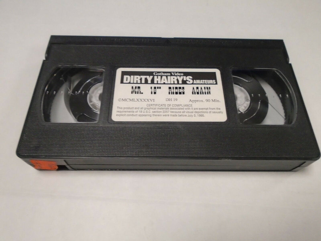 Mr 18" Rides Again Dirty Hairy's Amateurs 90mins Adult VHS 070519AMP