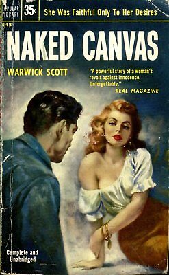 Naked Canvas Adult Novel by Warwick Scott 1955 042614lm-epa