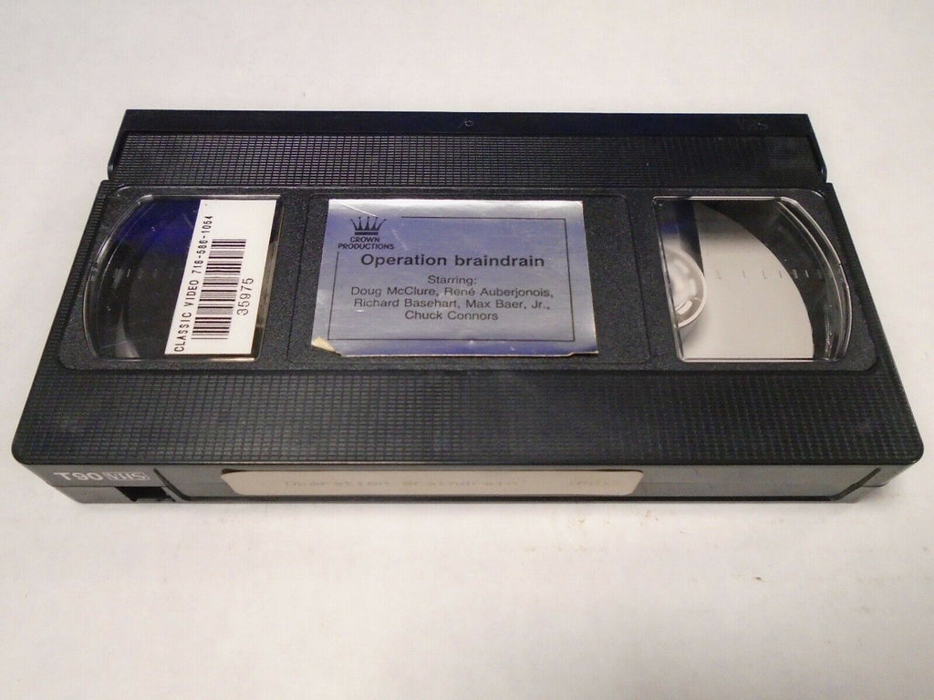 Operation Braindrain Doug McClure Richard Basehart Adult VHS 041519AMP2