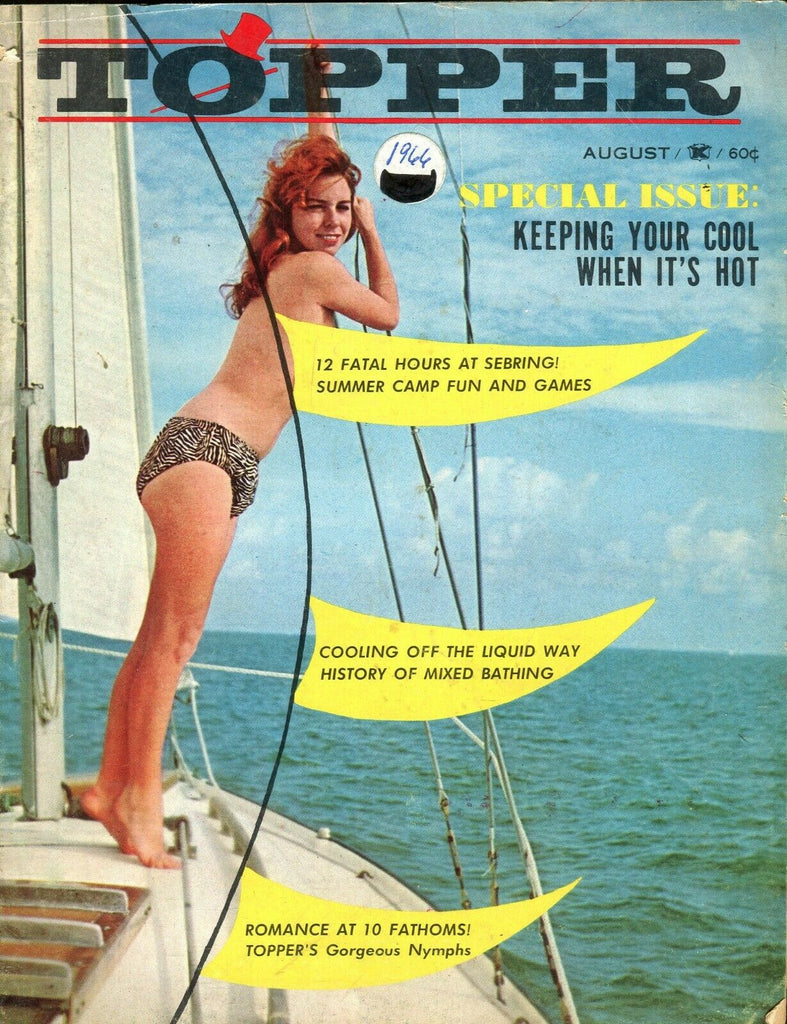Topper Magazine Centerfold Girl Stephanie Hallow August 1966 070619lm-ep