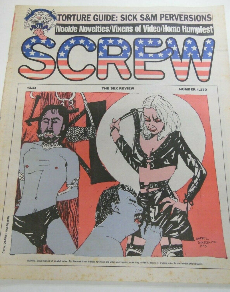 Screw Newspaper Sick S&M Perversions #1270 July 5, 1993 120619lm-ep2