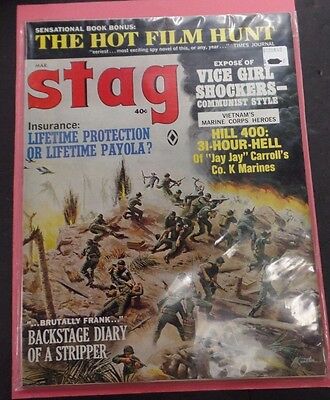 Stag Adult Magazine Diary Of A Stripper March 1967 vg 122215lm-ep
