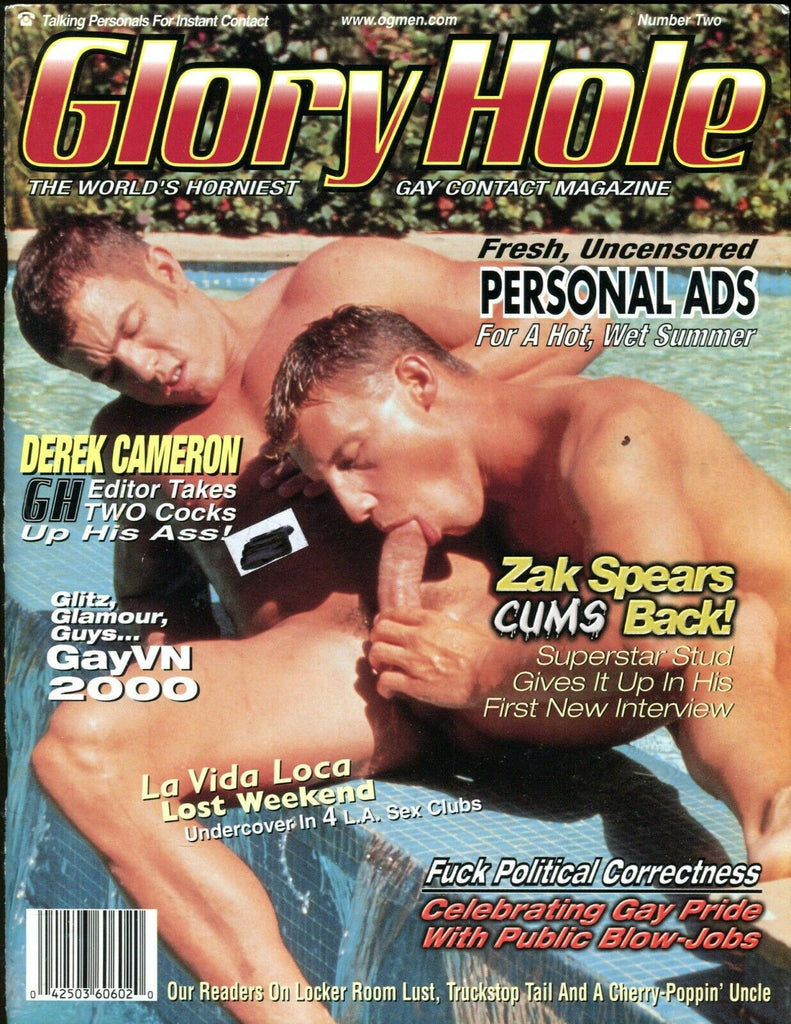 Glory Holes Gay Contact Magazine Zak Spears Cums Back! #2 2000 051519lm-ep