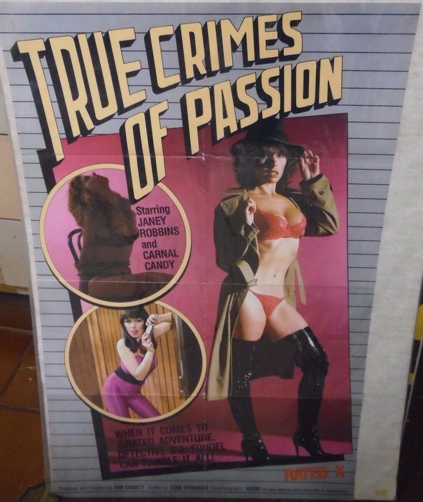True Crimes Of Passion Janey Ronnins Carnal Candy 1983 36"x23" Poster 062917DBEP