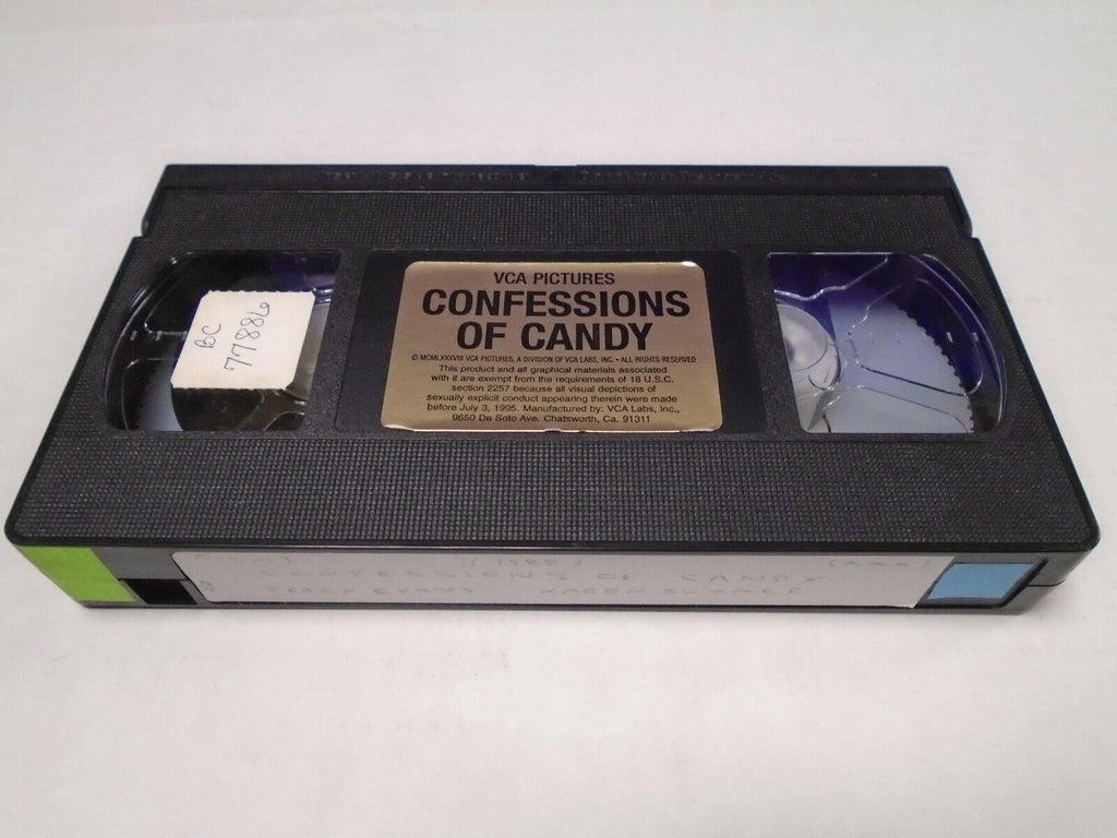 Confessions of Candy Tracy Evans Karen Summer 1988 75mins Adult VHS 013119AMP