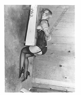 Adult Vintage B&W Photo 4x5 Bondage Beautiful Blonde Bound & Dominated 289WL